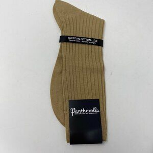 NEW pantherella light khaki egyptian cotton socks #5614